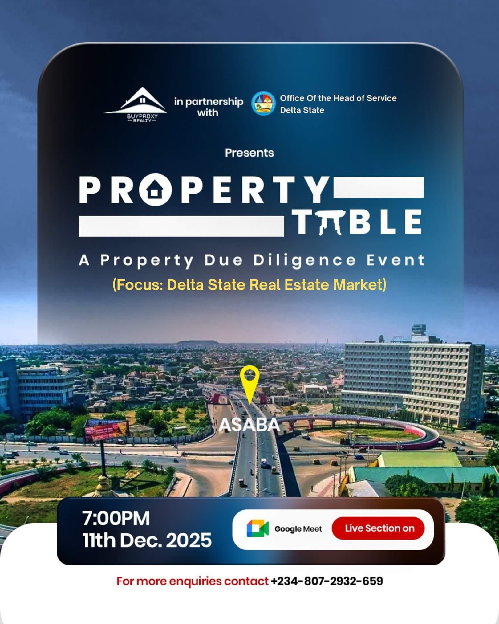 PROPERTY DUE DILLIGENCE IN ASABA